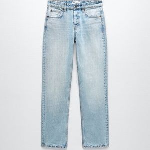 Zara Straight Leg Jeans (Light Blue)